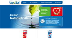 Desktop Screenshot of biovital.de