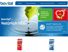 Tablet Screenshot of biovital.de
